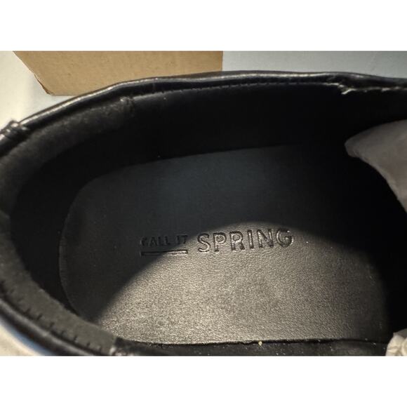 Call It Spring Men's Loafers Black Leather 10 Casual Comfort Dress Arch Shoes - Picture 6 of 7